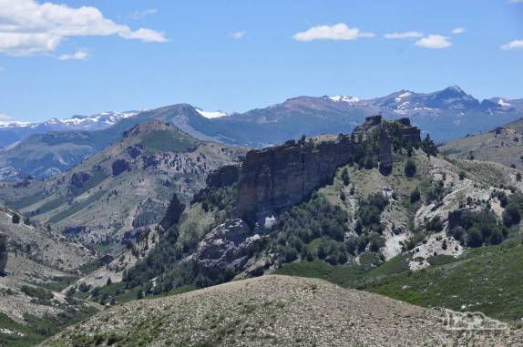 Paisagem do Parque Lanin, na região de San Martín de Los Andes, na Argentina